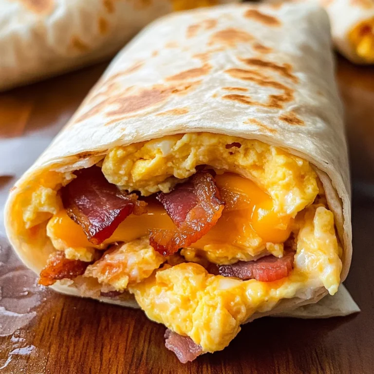 Turkey Bacon Egg and Cheese Breakfast Burritos