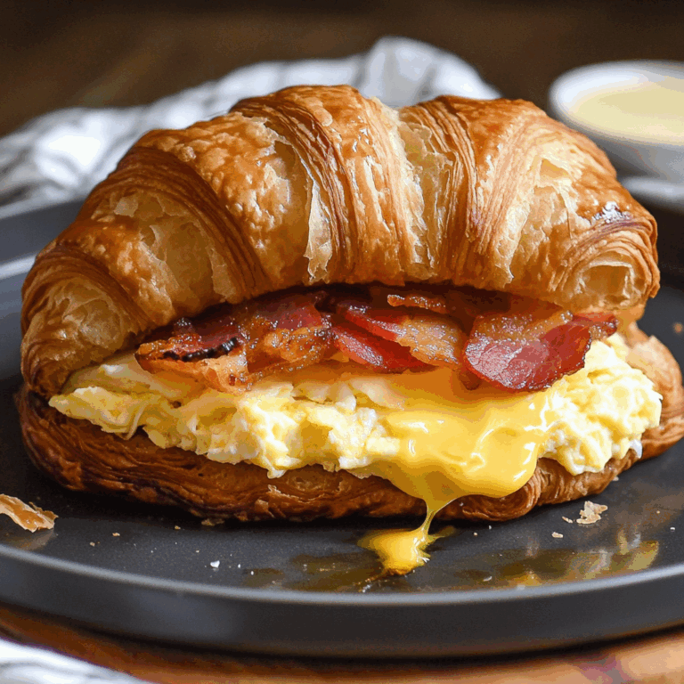 Breakfast Croissant Sandwich