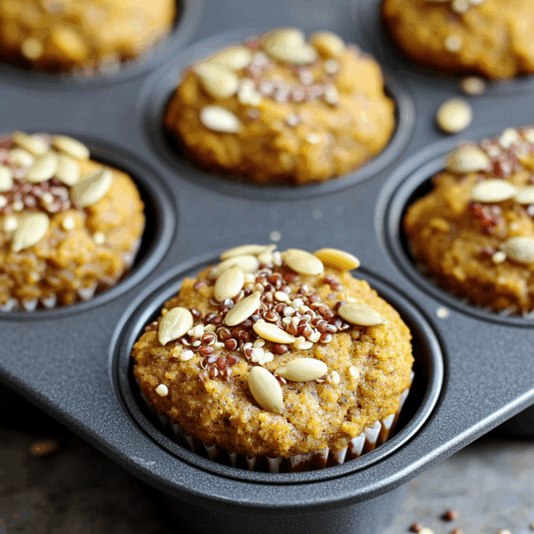 Skinny Pumpkin Quinoa Muffins