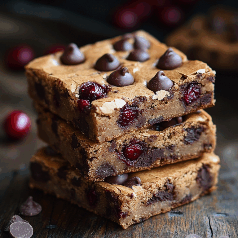 Cherry Chocolate Chip Blondies