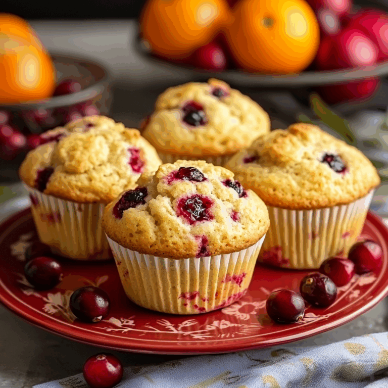 Fresh Cranberry Orange Muffins