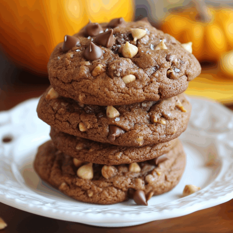 Nutella Pumpkin Cookies