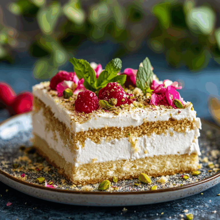 Vegan Pistachio Tres Leches (3 Milk Cake)