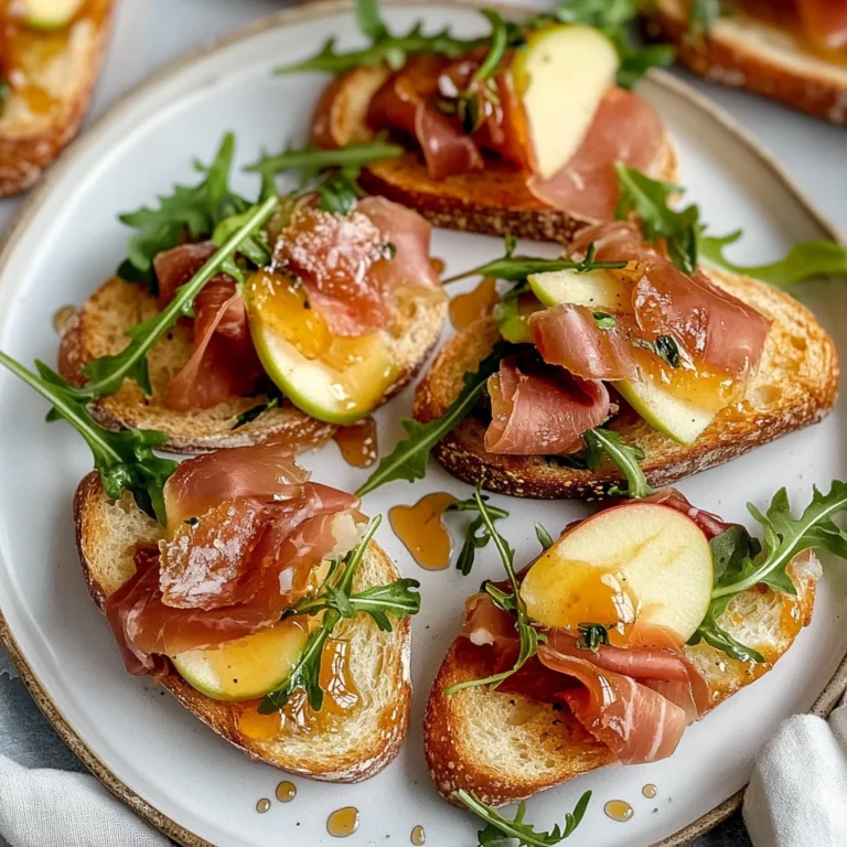 Apple & Brie Crostini with Hot Honey