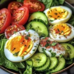 Avocado and Egg Garden Salad
