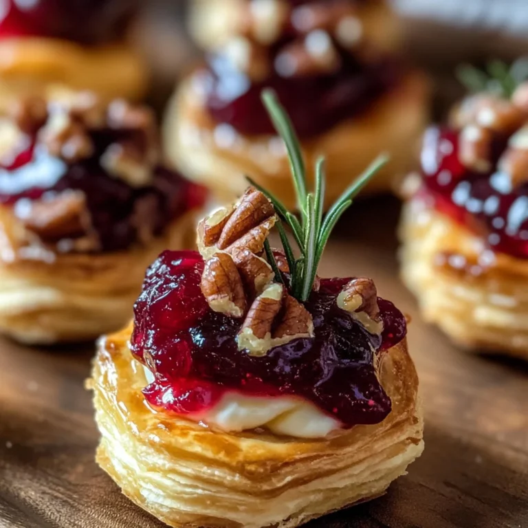 Baked Cranberry Brie Bites
