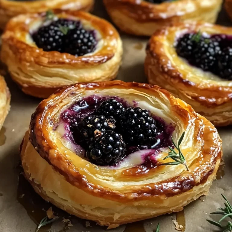 Blackberry Brie Pastry Swirls