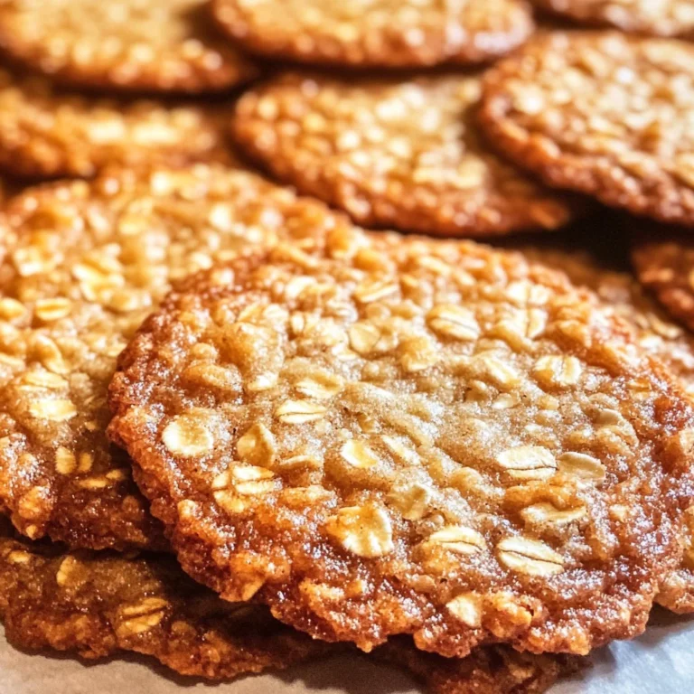 Chewy Oatmeal Lace Cookies Recipe