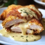 Chicken Cordon Bleu with Swiss Cheese Sauce is delicious.