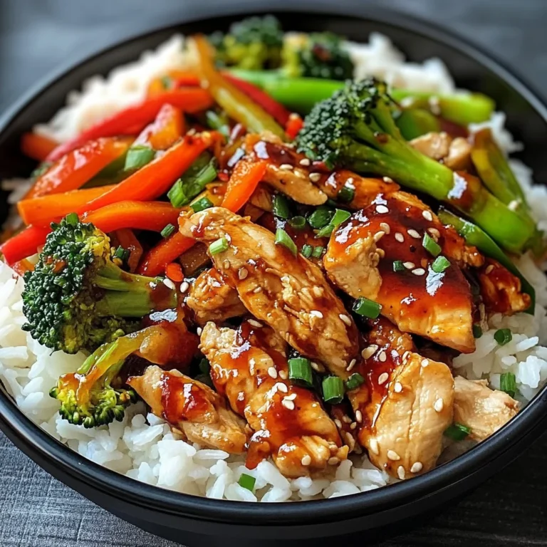 Chili Chicken & Mixed Veggie Rice Bowl