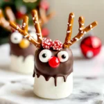 Chocolate Covered Marshmallow Reindeer Recipe