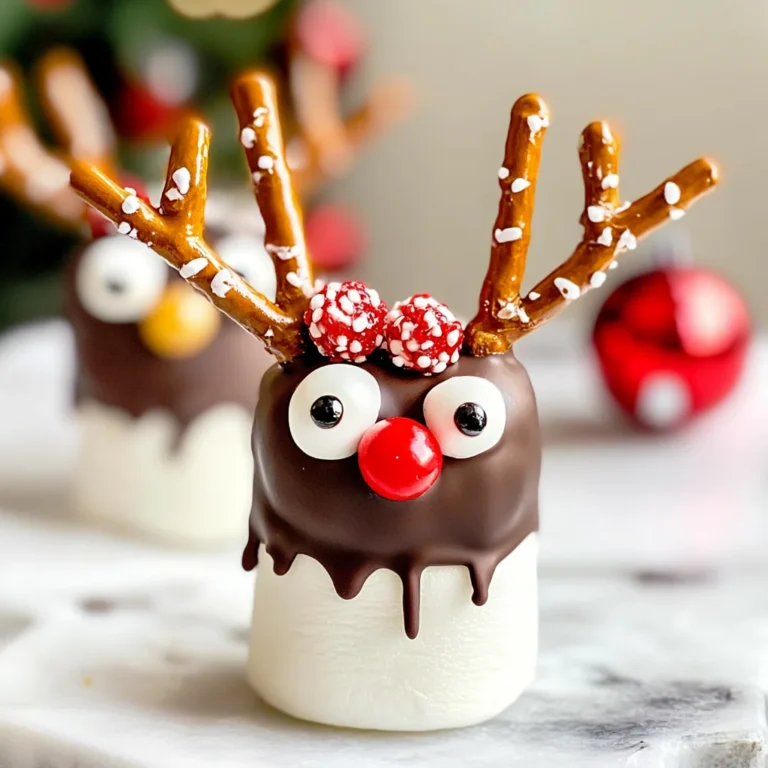 Chocolate Covered Marshmallow Reindeer Recipe
