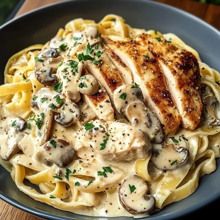 Creamy Chicken & Mushroom Tagliatelle Recipe