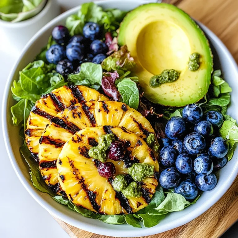 Creamy Citrus Dressing + Grilled Pineapple Salad