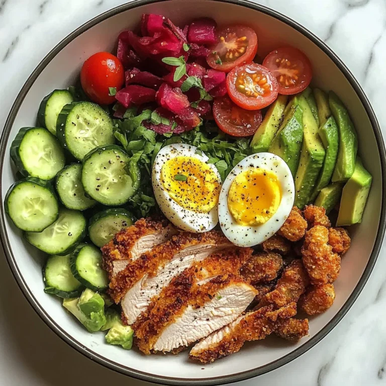 Crispy Chicken & Veggie Power Bowl with Avocado & Egg