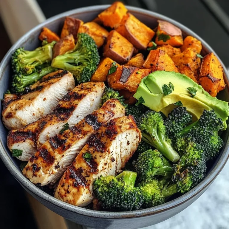 Grilled Chicken Veggie Bowl with Avocado