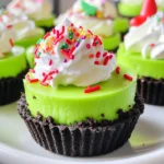 Grinch Mini Cheesecakes