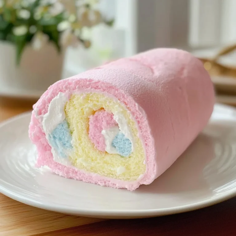 Japanese Cotton Candy Cake Roll