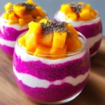 Mango and Dragon Fruit Chia Pudding