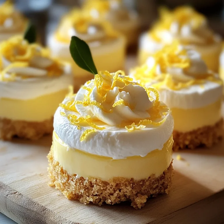 Mini Lemon Cheesecakes