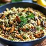 Mushrooms Couscous with Herbs