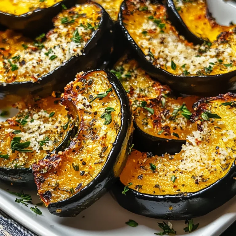 Parmesan Herb Roasted Acorn Squash