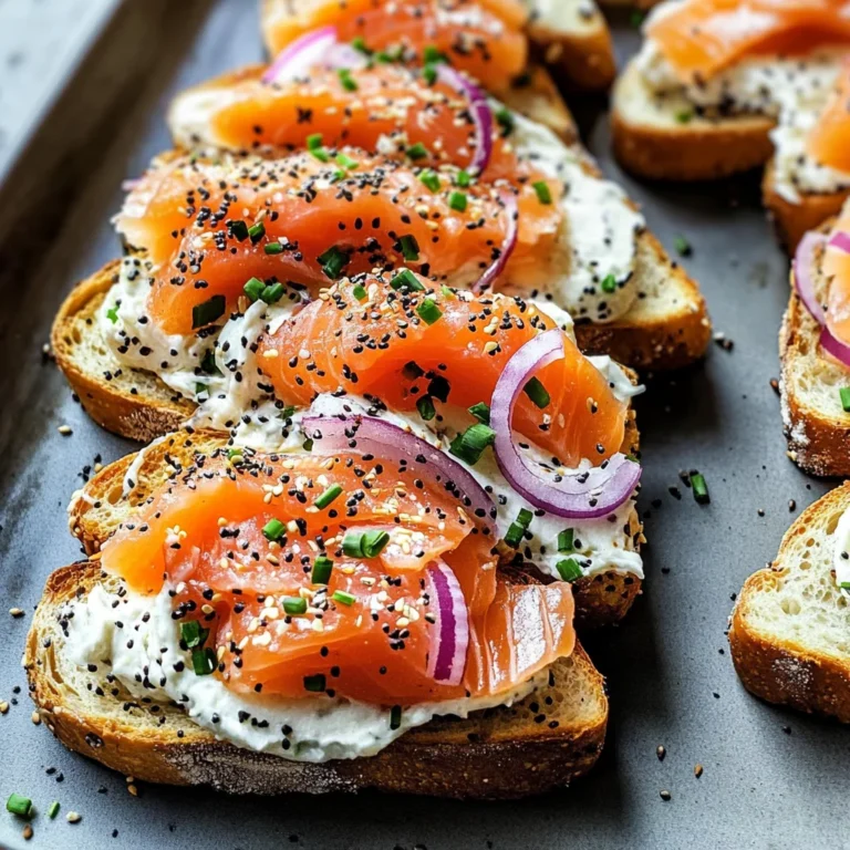Smoked Salmon Crostini