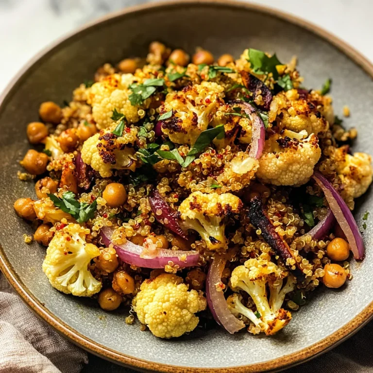 Spicy Roasted Cauliflower Salad