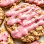 Strawberry Iced Oatmeal Cookies Recipe