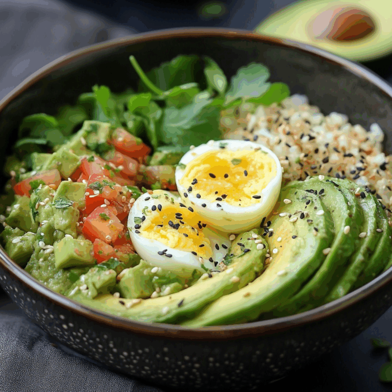 Avocado and Egg Breakfast Bowl