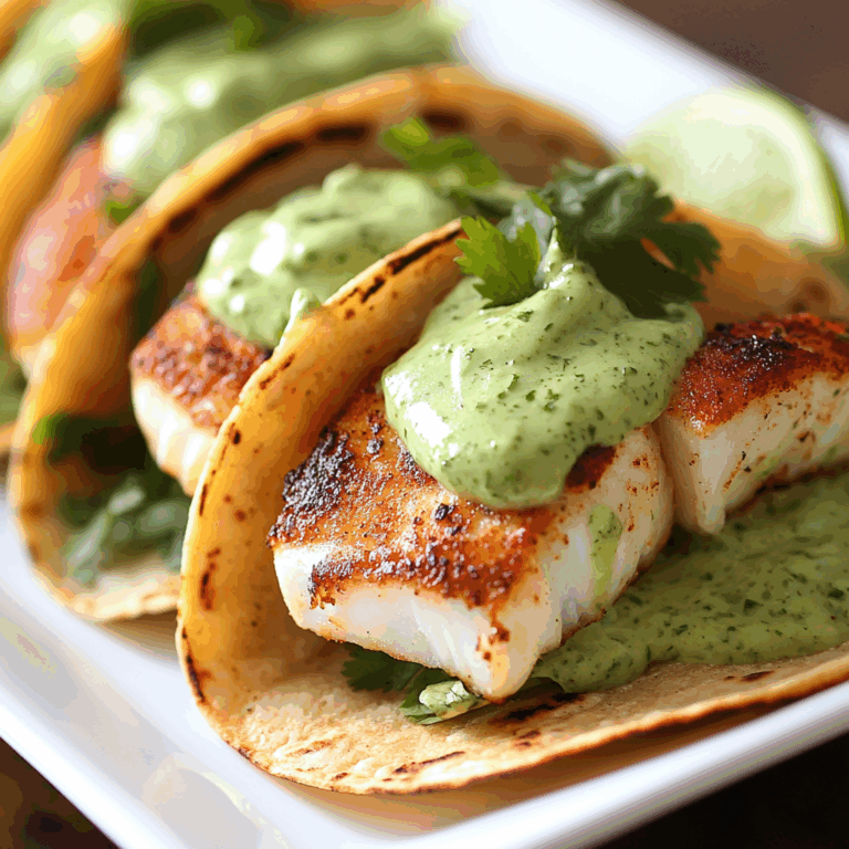 Cilantro Lime Crema (Fish Taco Sauce)