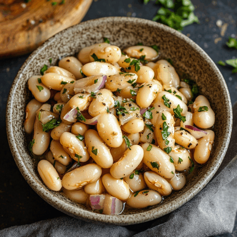 Marinated White Beans