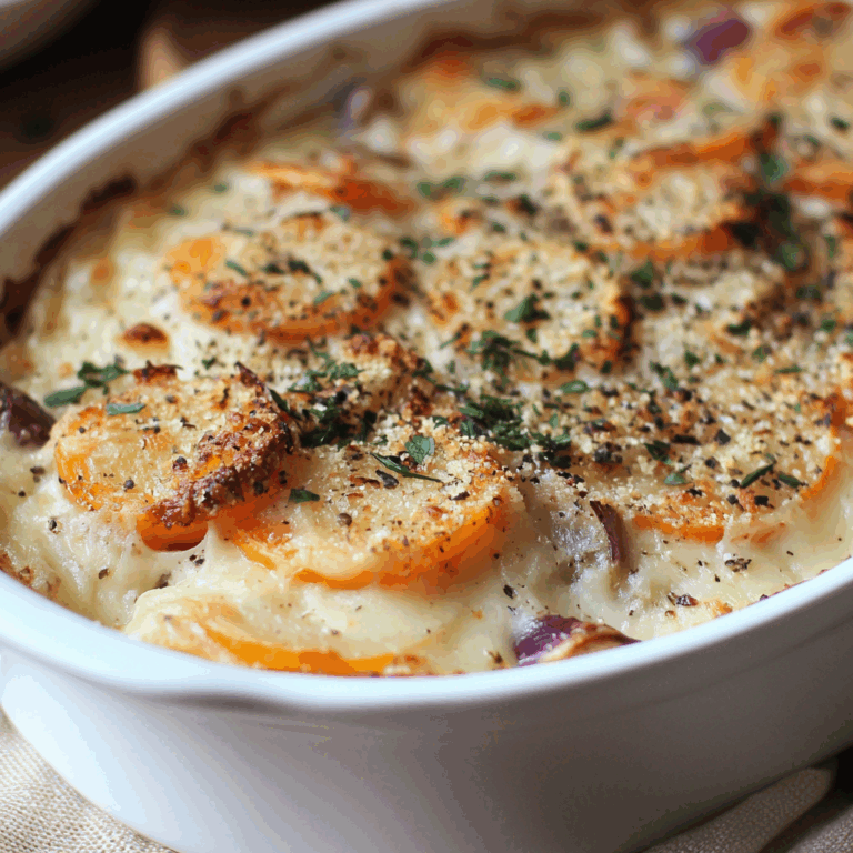 Root Vegetable Au Gratin