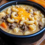 Cheeseburger Macaroni Soup: Creamy Comfort in Every Bowl