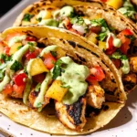 Chili Lime Chicken Tacos with Grilled Pineapple Salsa