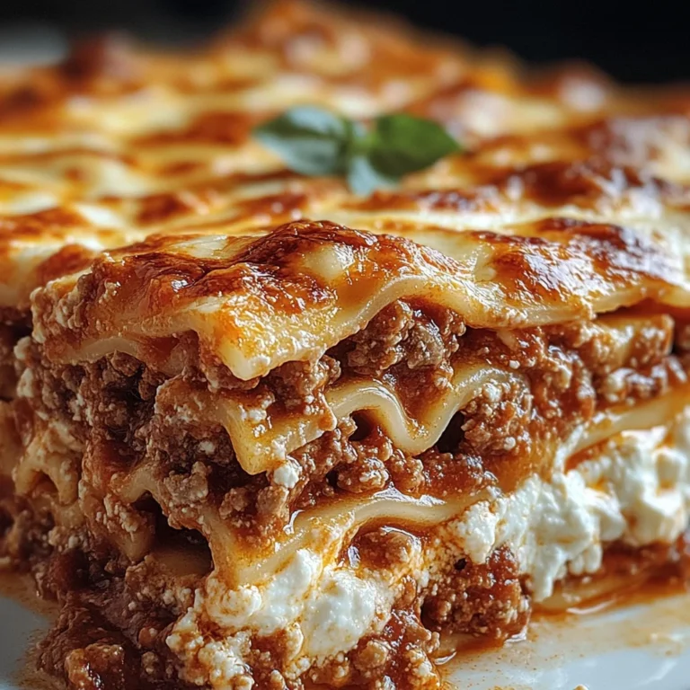 Classic Lasagna with Ricotta and Meat Sauce: A Must-Try!