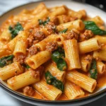 Creamy Sausage Rigatoni