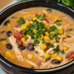 Crockpot Creamy Chicken Taco Soup Recipe