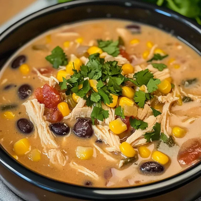 Crockpot Creamy Chicken Taco Soup Recipe