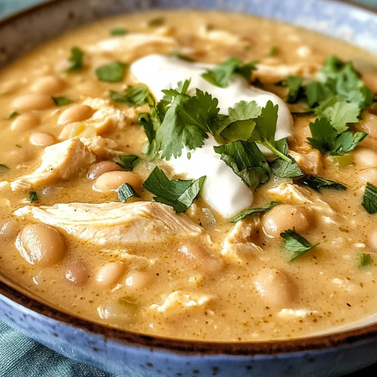 Crockpot Creamy White Chicken Chili