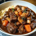French Countryside Beef and Mushroom Stew