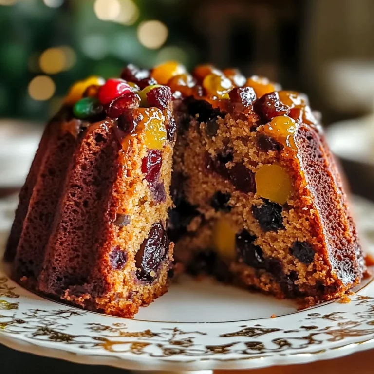 Healthy Christmas Fruit Bundt Cake