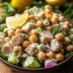 Healthy Tuna Garbanzo Bean Salad