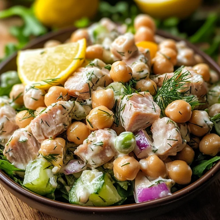 Healthy Tuna Garbanzo Bean Salad