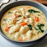 Homemade Olive Garden Chicken Gnocchi Soup Recipe