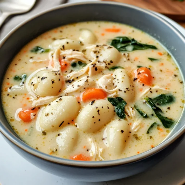 Homemade Olive Garden Chicken Gnocchi Soup Recipe