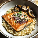 Japanese Style Risotto with Seared Salmon