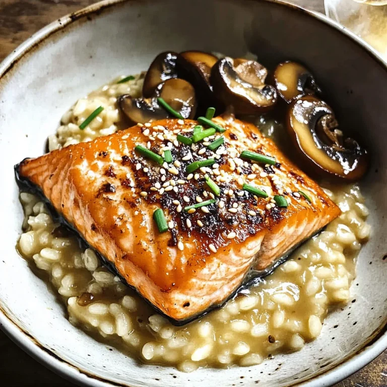 Japanese Style Risotto with Seared Salmon