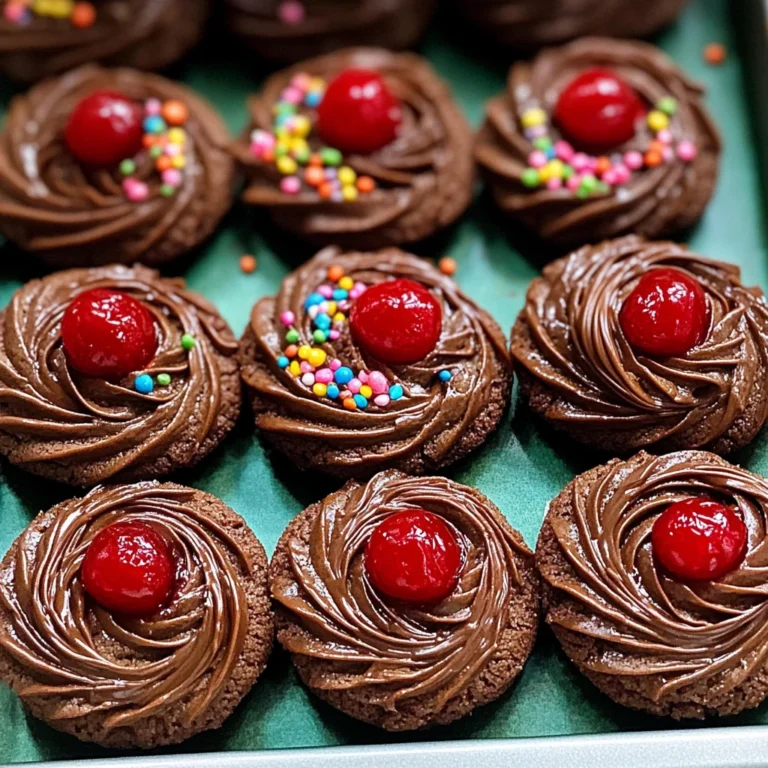 Piped Chocolate Butter Cookies