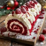 Red Velvet Yule Log
